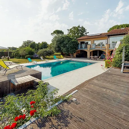 La Bleue, Avec Hammam, Piscine Et Jacuzzi Capendac