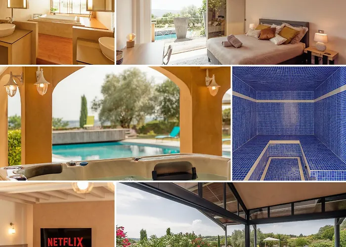 La Bleue, 800m2, Hammam, Piscine Et Jacuzzi